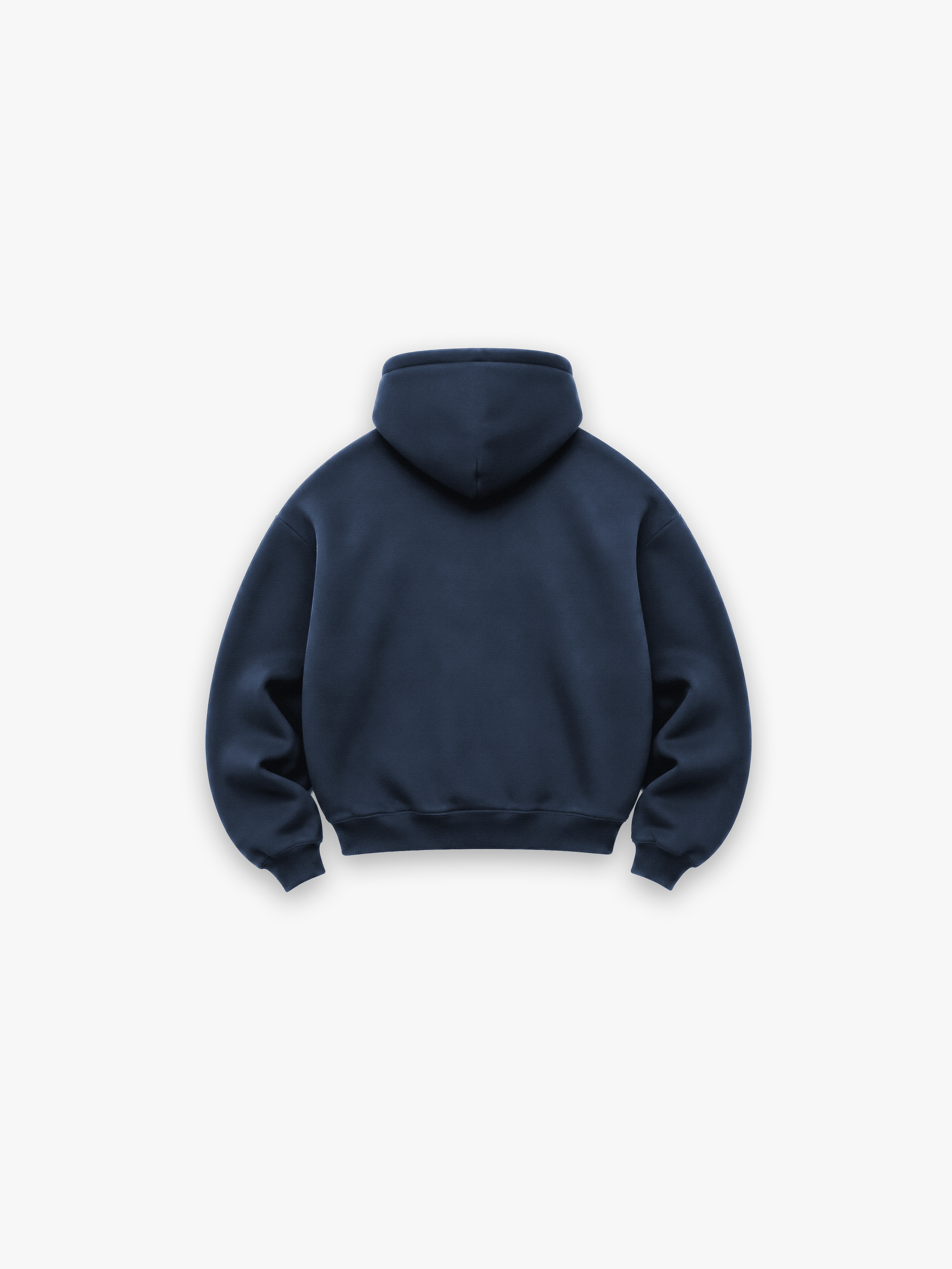 HERCXLES Lifting Club Heavyweight Hoodie - Navy - back flat lay